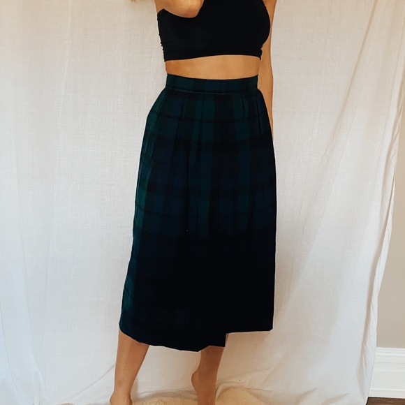 Vintage Pendleton High-Waist Midi Skirt - Picture 3 of 6
